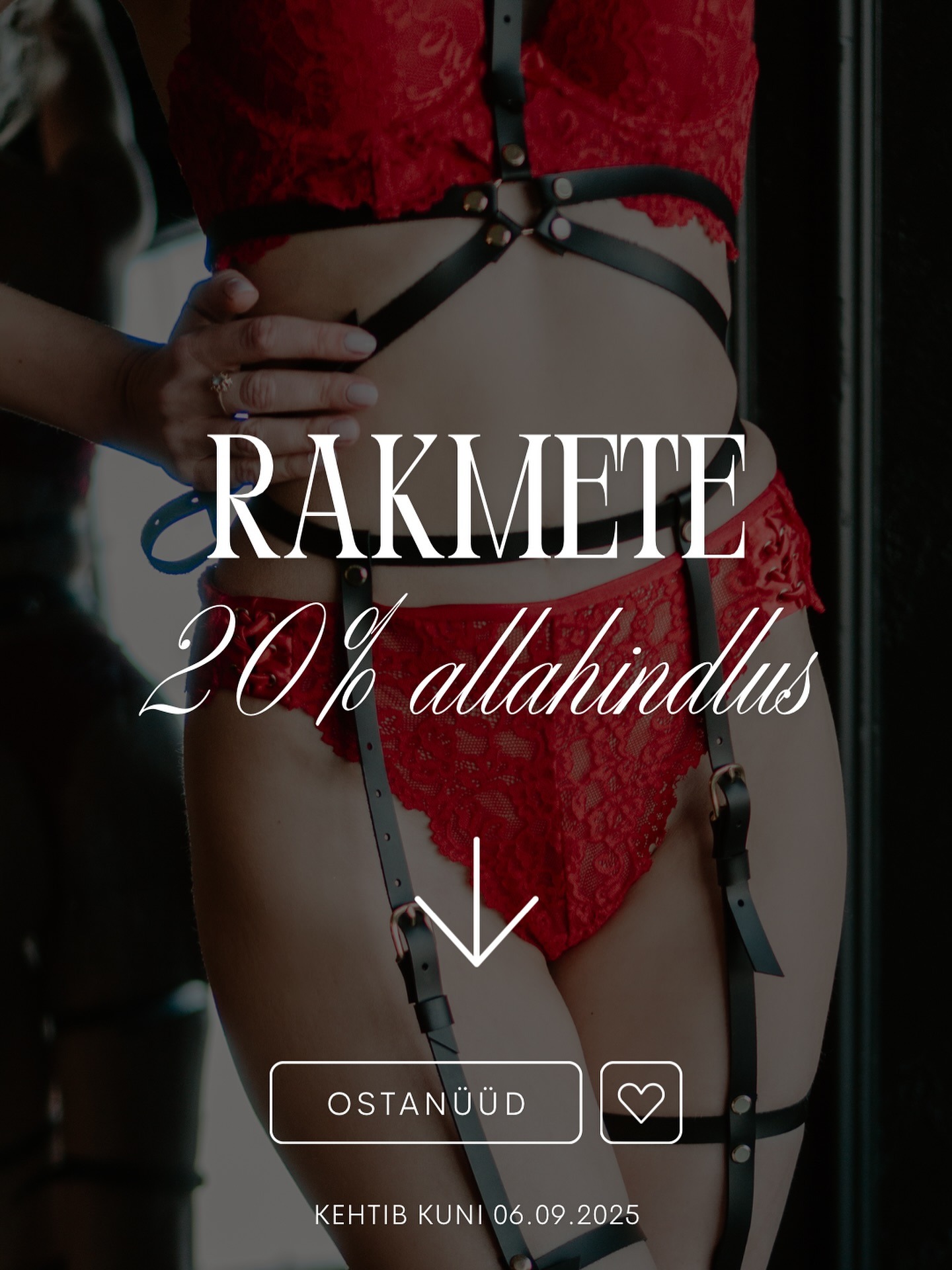 Meil on rõõm teatada, et meie e-poes on allahindlused rakmetele 20% 😍
Naudi suve lõppu ja võta sügis vastu julge ja enesekindlana 🔥
Link bios.